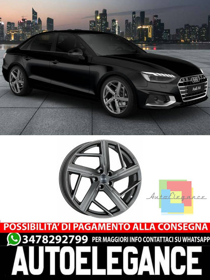 ALLOY WHEEL RIMS 19" 20" Suitable for AUDI A4 MAK QVATTRO GLOSSY BLACK