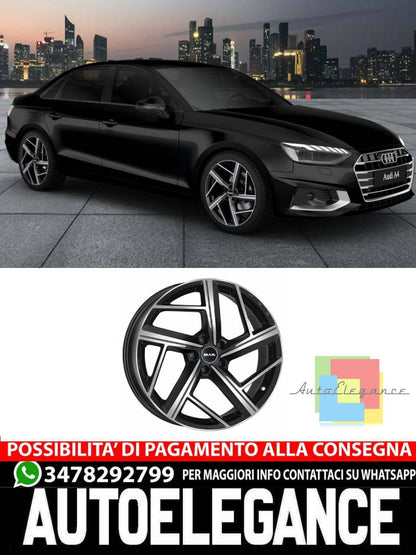 ALLOY WHEEL RIMS 19" 20" Suitable for AUDI A4 MAK QVATTRO GLOSSY BLACK