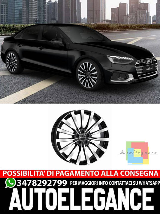 CERCHI CERCHIO IN LEGA 17" 18" 19" 20" Adatto per AUDI A4 MAK KRONE NERO