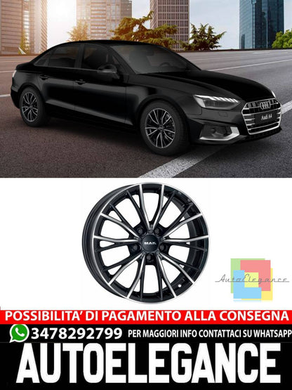ALLOY WHEEL RIMS 17" 18" Suitable for AUDI A4 MAK MARK BLACK