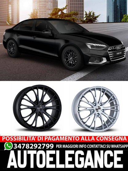 ALLOY WHEEL RIMS 17" 18" Suitable for AUDI A4 MAK RENNEN BLACK