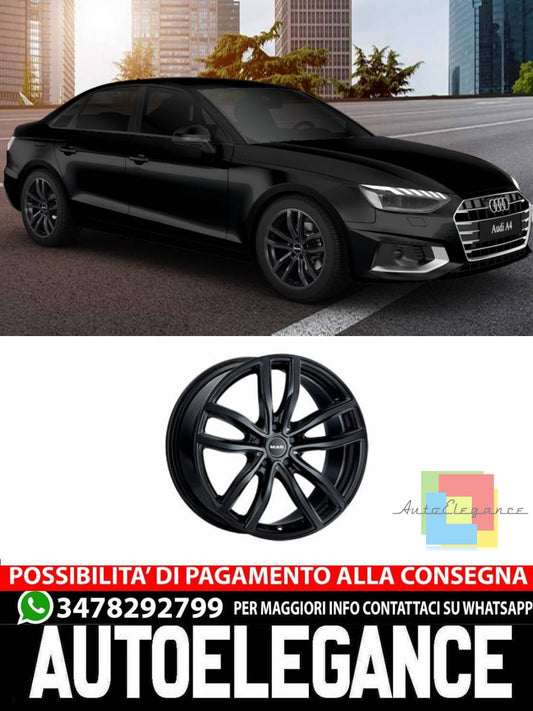CERCHI CERCHIO IN LEGA 17" Adatto per AUDI A4 MAK FAHR NERO