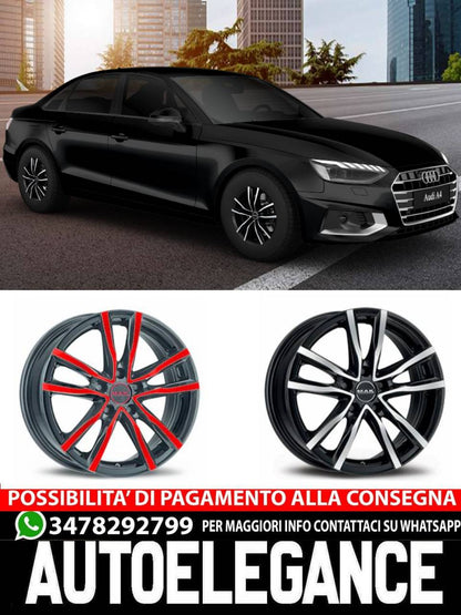 ALLOY WHEEL RIMS 16" 17" 18" Suitable for AUDI A4 MAK MILANO BLACK