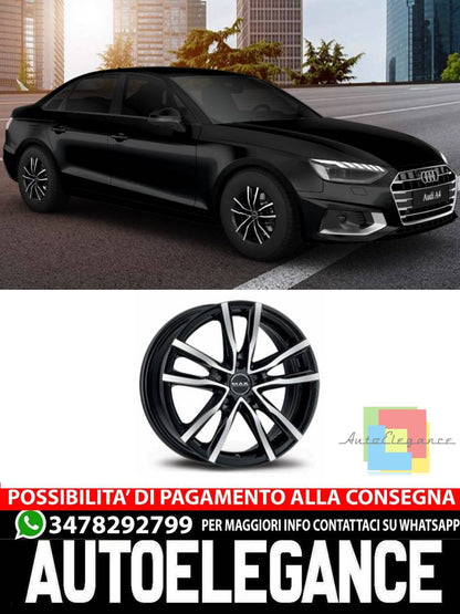 ALLOY WHEEL RIMS 16" 17" 18" Suitable for AUDI A4 MAK MILANO BLACK