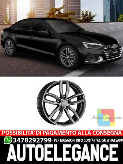 CERCHI CERCHIO IN LEGA 18" 19" Adatto per AUDI A4 MAK SARTHE NERO