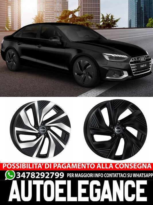 CERCHI CERCHIO IN LEGA 19" 20" Adatto per AUDI A4 MAK ELECTRA NERO