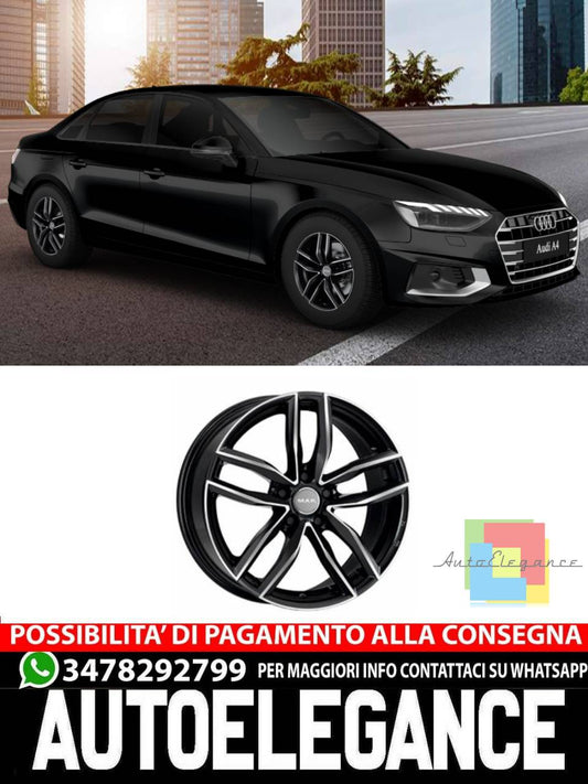 CERCHI CERCHIO IN LEGA 19" Adatto per AUDI A4 MAK SARTHE W NERO