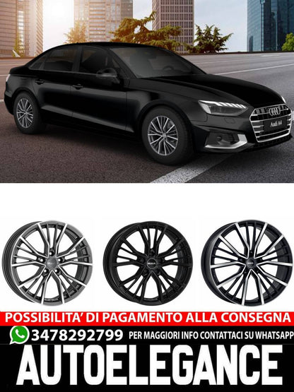 CERCHI CERCHIO IN LEGA 17" 18" 19" 20" Adatto per AUDI A4 MAK UNION NERO