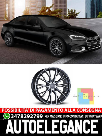 CERCHI CERCHIO IN LEGA 18" 19" 20" Adatto per AUDI A4 MAK MUNCHEN NERO