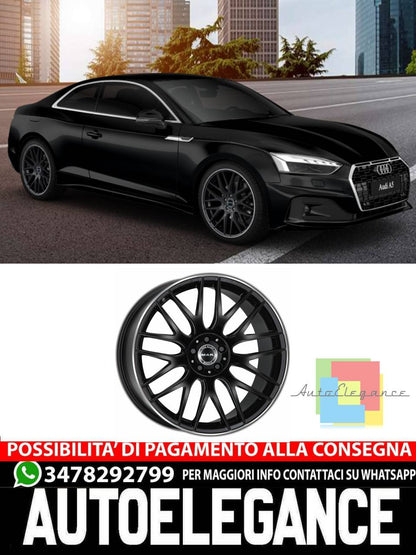 CERCHI CERCHIO IN LEGA 18" 19" Adatto per AUDI A5 MAK ARROW NERO