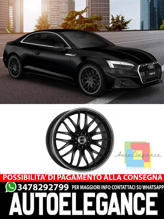 CERCHI CERCHIO IN LEGA 18" 19" Adatto per AUDI A5 MAK ARROW NERO