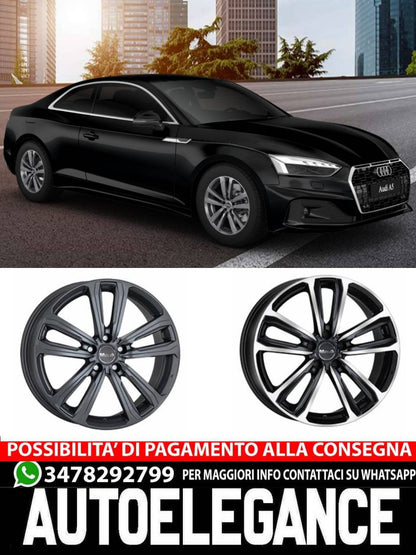 CERCHI CERCHIO IN LEGA 18" 19" Adatto per AUDI A5 MAK MAGMA NERO TITANIO