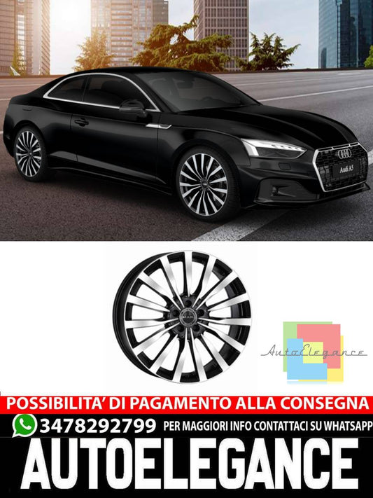 CERCHI CERCHIO IN LEGA 18" 19" 20" Adatto per AUDI A5 MAK KRONE NERO