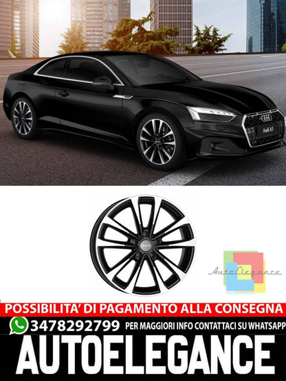 CERCHI CERCHIO IN LEGA 17" 18" Adatto per AUDI A5 MAK MAIN NERO