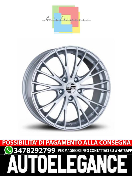 CERCHI CERCHIO IN LEGA 18" 19" 20" Adatto per AUDI A5 MAK RENNEN SILVER