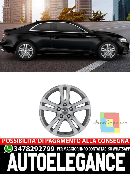 CERCHI CERCHIO IN LEGA 17" Adatto per AUDI A5 MAK ZENITH HYPER SILVER