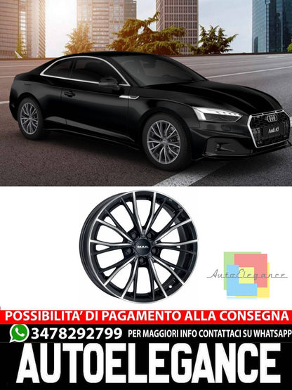 CERCHI CERCHIO IN LEGA 17" Adatto per AUDI A5 MAK MARK NERO