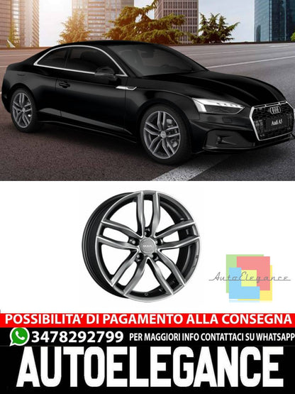 CERCHI CERCHIO IN LEGA 18" 19" Adatto per AUDI A5 MAK SARTHE NERO