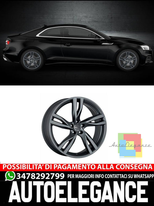 CERCHI CERCHIO IN LEGA 18" 19" 20" Adatto per AUDI A5 MAK STOCKHOLM NERO TITANIO