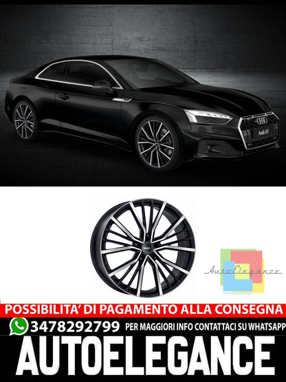 CERCHI CERCHIO IN LEGA 17" 18" 20" Adatto per AUDI A5 MAK UNION NERO