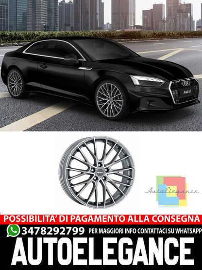 CERCHI CERCHIO IN LEGA 19" 20" Adatto per AUDI A5 MAK SPECIALE NERO LUCIDO