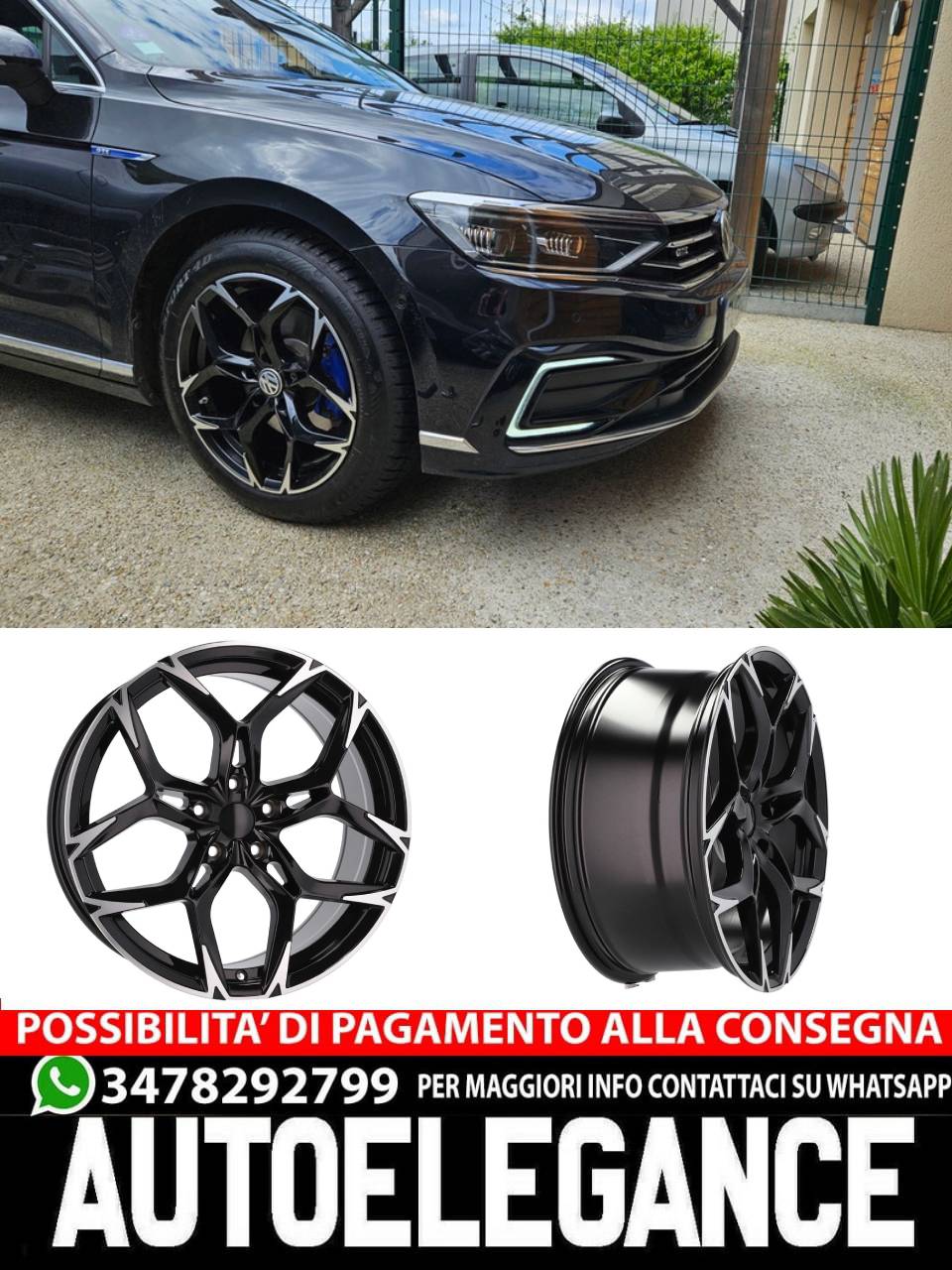 CERCHI CERCHIO IN LEGA 19" Adatto per VW AUDI FORD SEAT SKODA