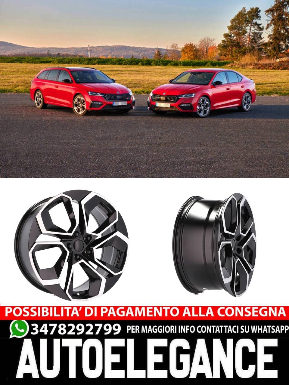 CERCHI CERCHIO IN LEGA 18" Adatto per VW CUPRA FORD SEAT SKODA AUDI