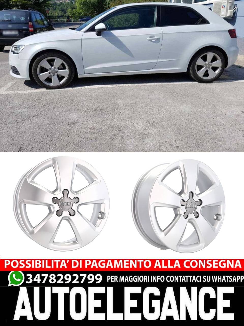 CERCHI CERCHIO IN LEGA 17" Adatto per VW CUPRA FORD SEAT SKODA AUDI