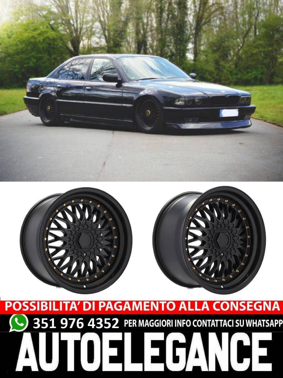 CERCHI CERCHIO IN LEGA 18" Adatto per VW AUDI BMW CHRYSLER JAGUAR MERCEDES SSANGYONG TOYOTA