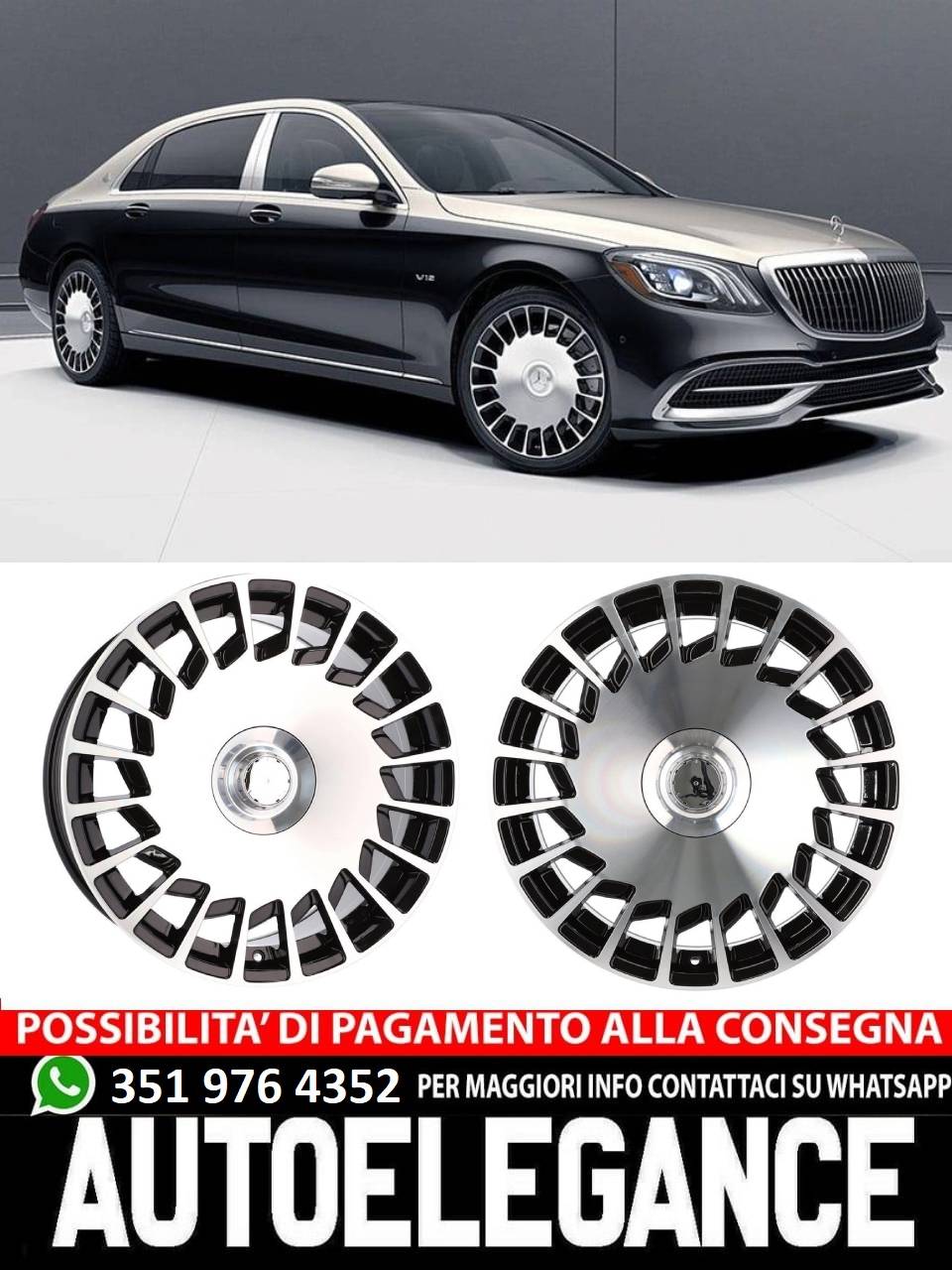 CERCHI CERCHIO IN LEGA 19" Adatto per MERCEDES Maybach S W221 w222 w223 CLS C218