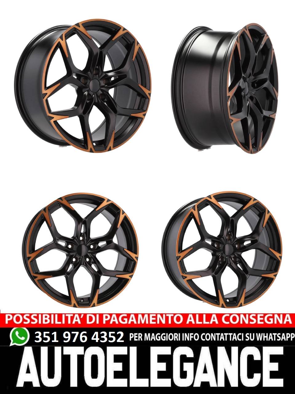 CERCHI CERCHIO IN LEGA 19" Adatto per VW SKODA SEAT FORD CUPRA AUDI