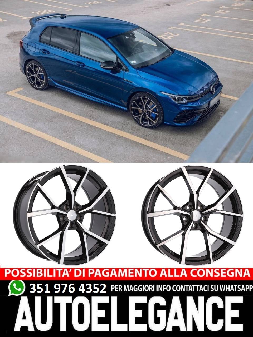 CERCHI CERCHIO IN LEGA 18" Adatto per VW SKODA SEAT FORD CUPRA AUDI