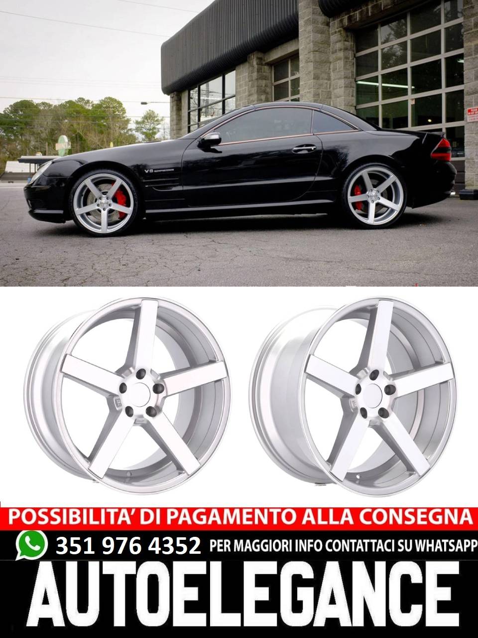 CERCHI CERCHIO IN LEGA 20" Adatto per VW SKODA TOYOTA MERCEDES BENZ BMW AUDI