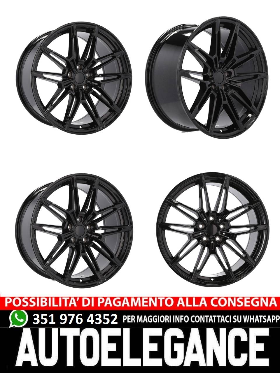 ALLOY WHEEL 20" Suitable for VW BMW CADILLAC CHEVROLET HONDA LAND ROVER LEXUS MINI OPEL SAAB TESLA TOYOTA