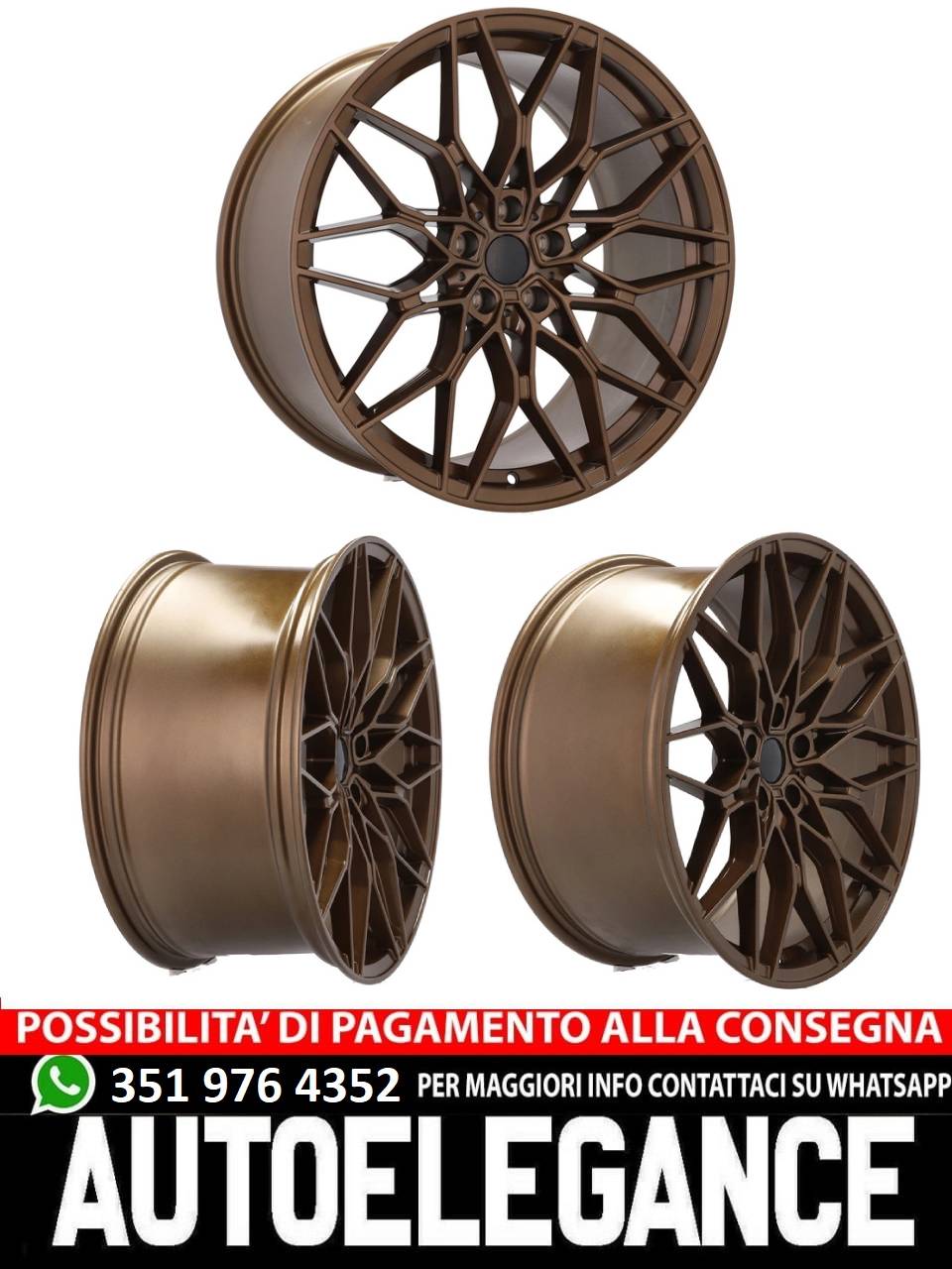 ALLOY WHEEL 20" Suitable for VW BMW CADILLAC CHEVROLET HONDA LAND ROVER LEXUS MINI OPEL SAAB TESLA TOYOTA