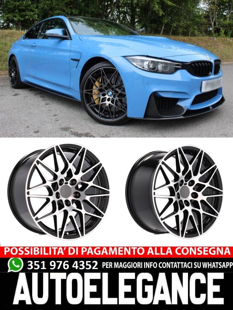 ALLOY WHEEL 18" Suitable for VW BMW CADILLAC CHEVROLET HONDA LAND ROVER LEXUS MINI OPEL SAAB