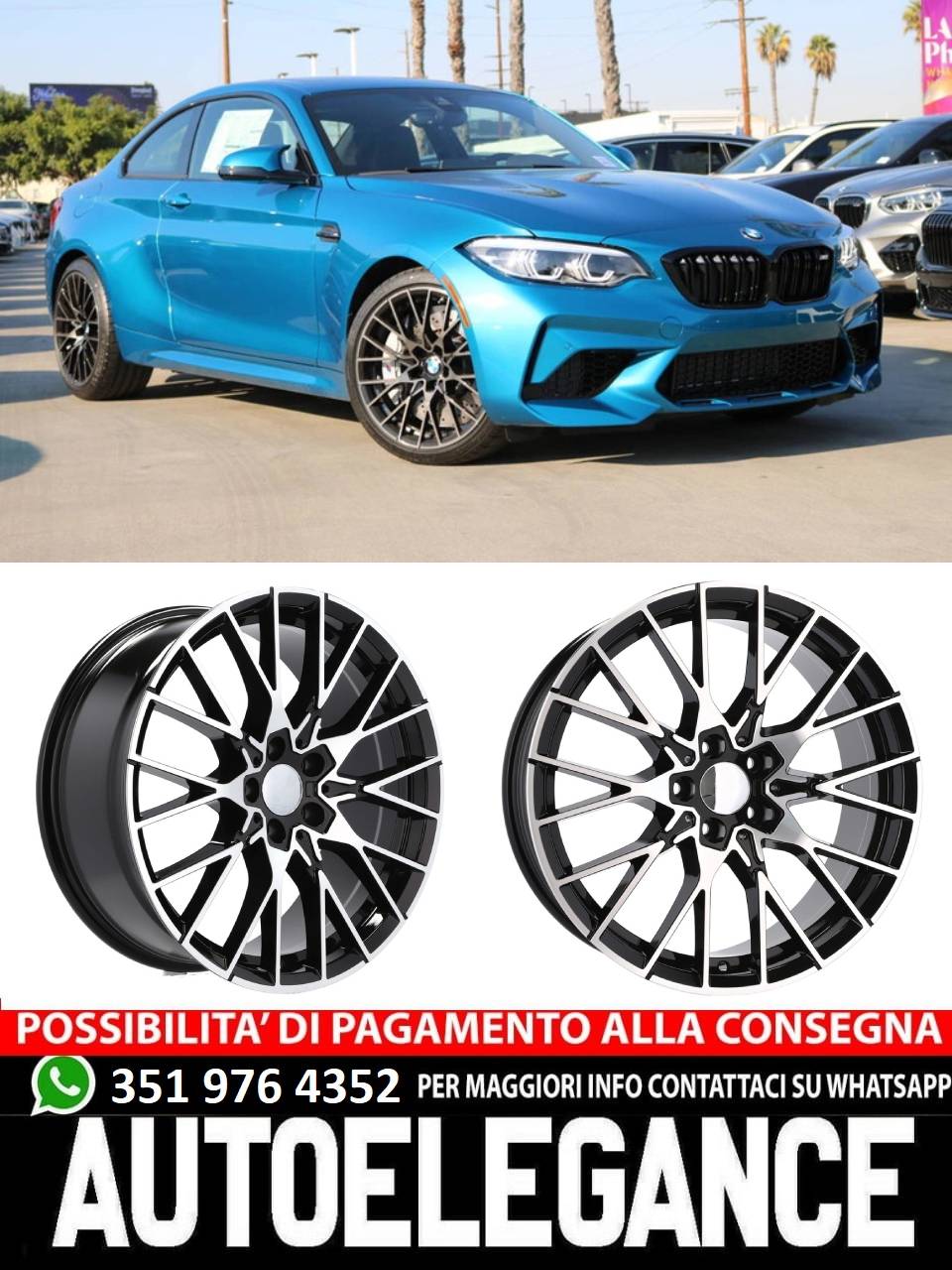 ALLOY WHEEL 18" Suitable for VW BMW CADILLAC CHEVROLET HONDA LAND ROVER LEXUS MINI OPEL SAAB TESLA TOYOTA