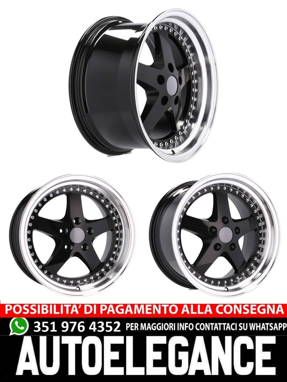 ALLOY WHEEL 18" Suitable for VW BMW CADILLAC CHEVROLET HONDA LAND ROVER LEXUS MINI OPEL SAAB