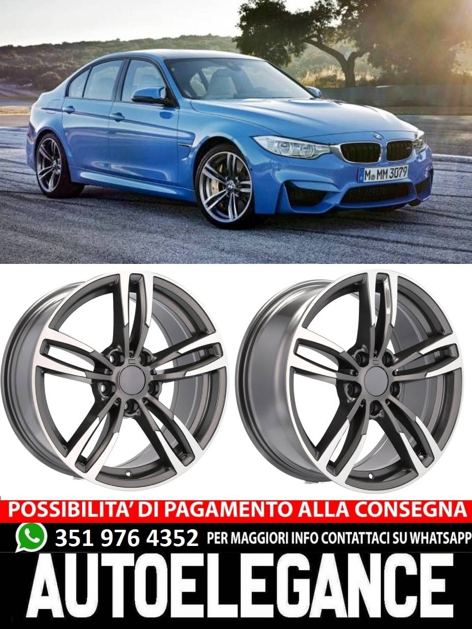 ALLOY WHEEL 18" Suitable for VW BMW CADILLAC CHEVROLET HONDA LAND ROVER LEXUS MINI OPEL SAAB