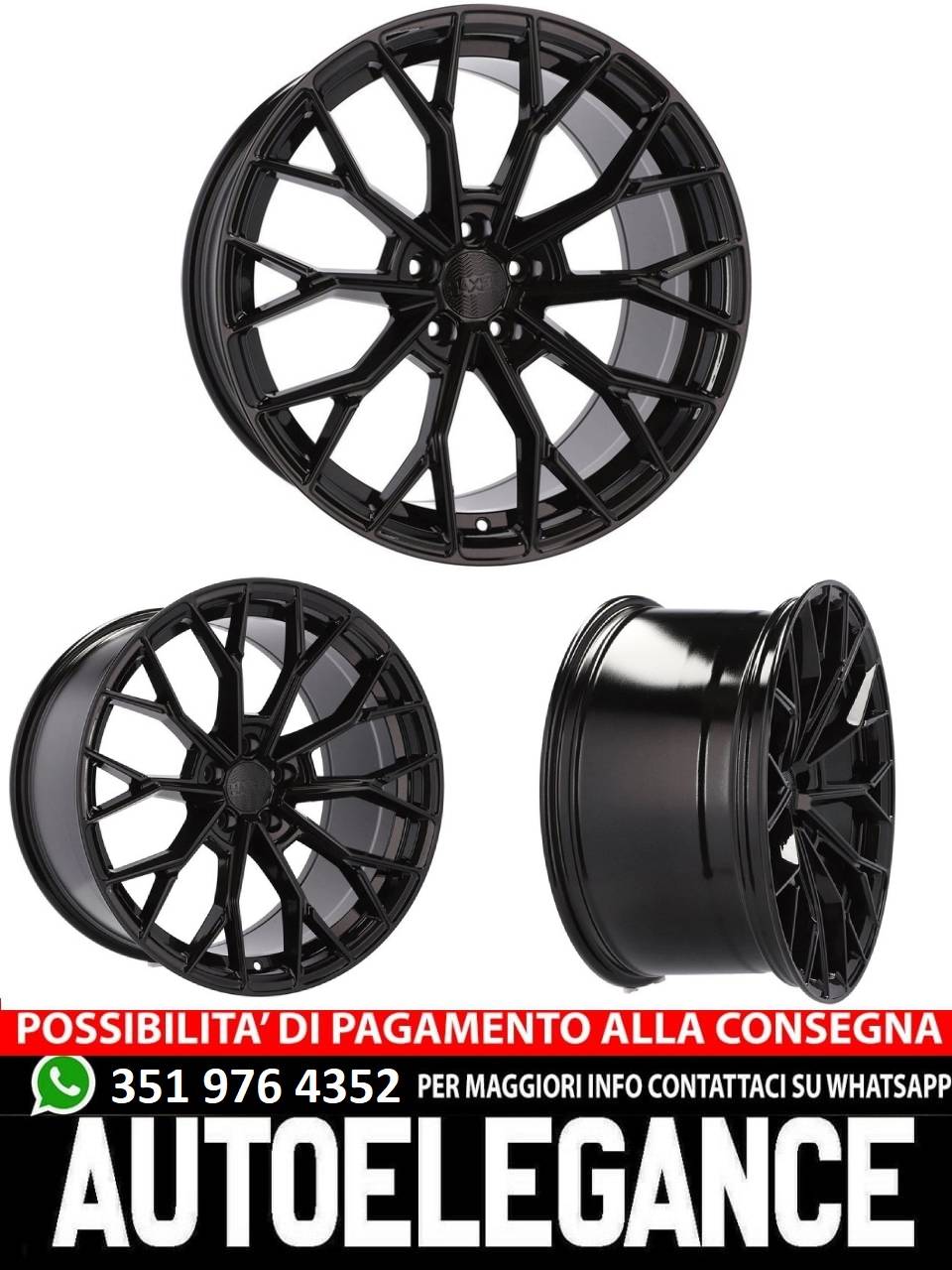 ALLOY WHEEL 20" Suitable for VW BMW CADILLAC CHEVROLET HONDA LAND ROVER LEXUS MINI OPEL SAAB TESLA TOYOTA