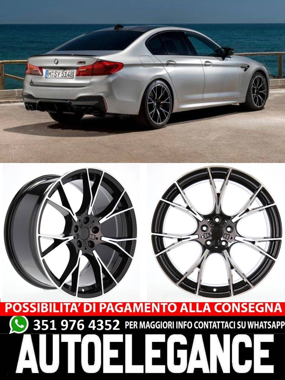 ALLOY WHEEL 19" Suitable for VW BMW CADILLAC CHEVROLET HONDA LAND ROVER LEXUS MINI OPEL SAAB TESLA TOYOTA
