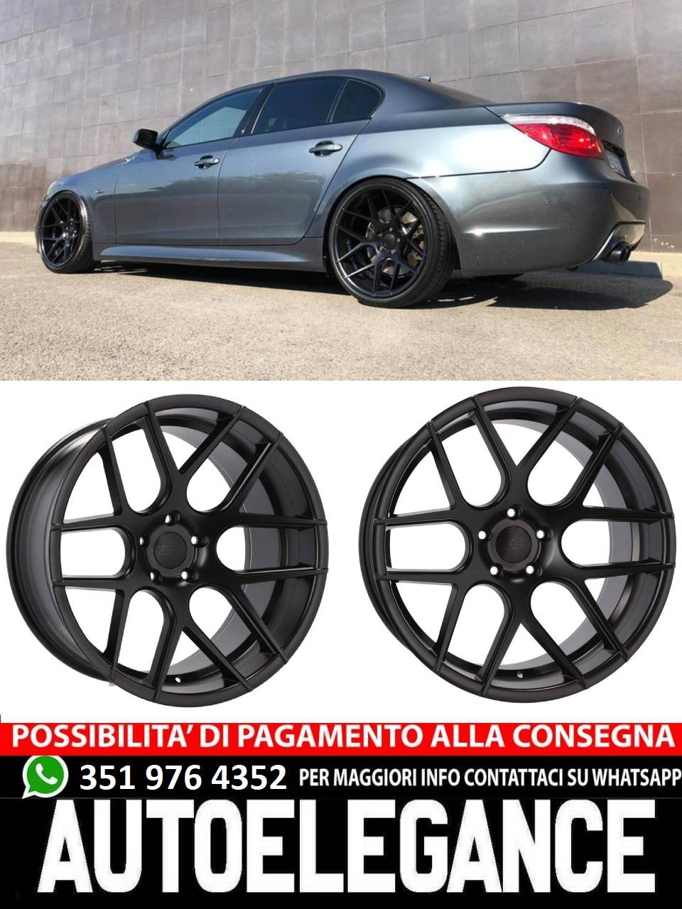 ALLOY WHEEL 20" Suitable for VW AUDI BENTLEY BMW CHRYSLER CUPRA INFINITI MERCEDES MINI SEAT SKODA SSANGYONG TOYOTA