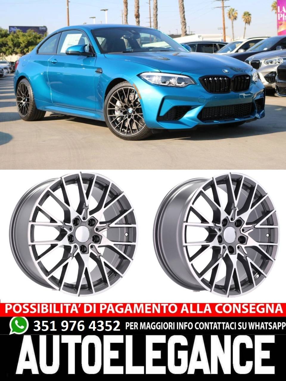 ALLOY WHEEL 20" Suitable for VW BMW CADILLAC CHEVROLET HONDA LAND ROVER LEXUS MINI OPEL SAAB TESLA TOYOTA