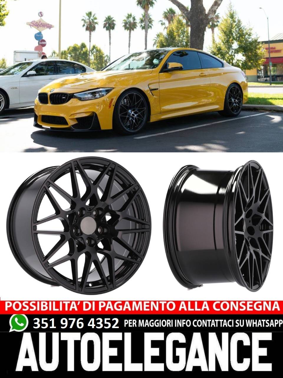 ALLOY WHEEL 20" Suitable for VW BMW CADILLAC CHEVROLET HONDA LAND ROVER LEXUS MINI OPEL SAAB TESLA TOYOTA