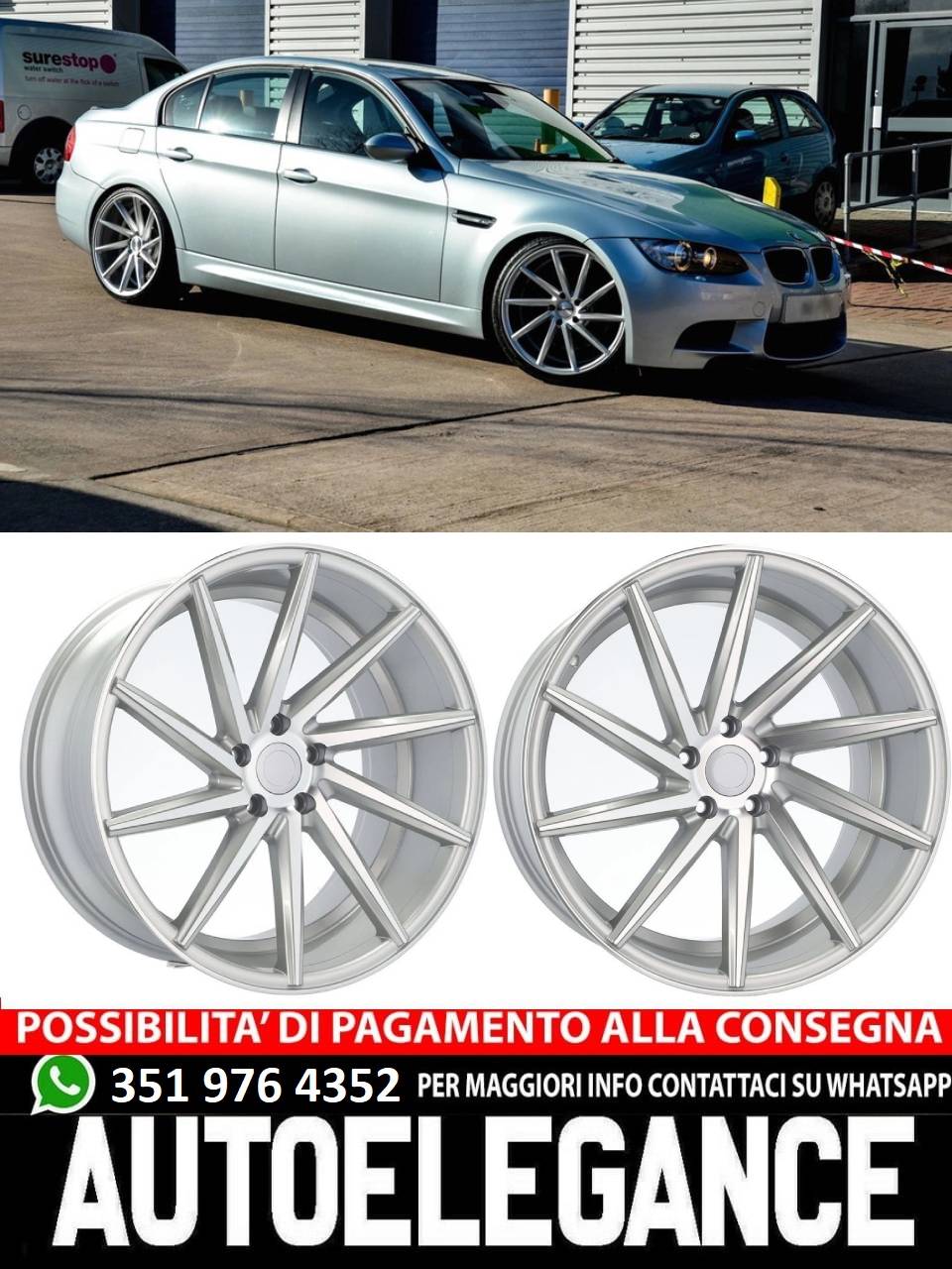 ALLOY WHEEL 20" Suitable for VW BMW CADILLAC CHEVROLET HONDA LAND ROVER LEXUS MINI OPEL SAAB TESLA TOYOTA