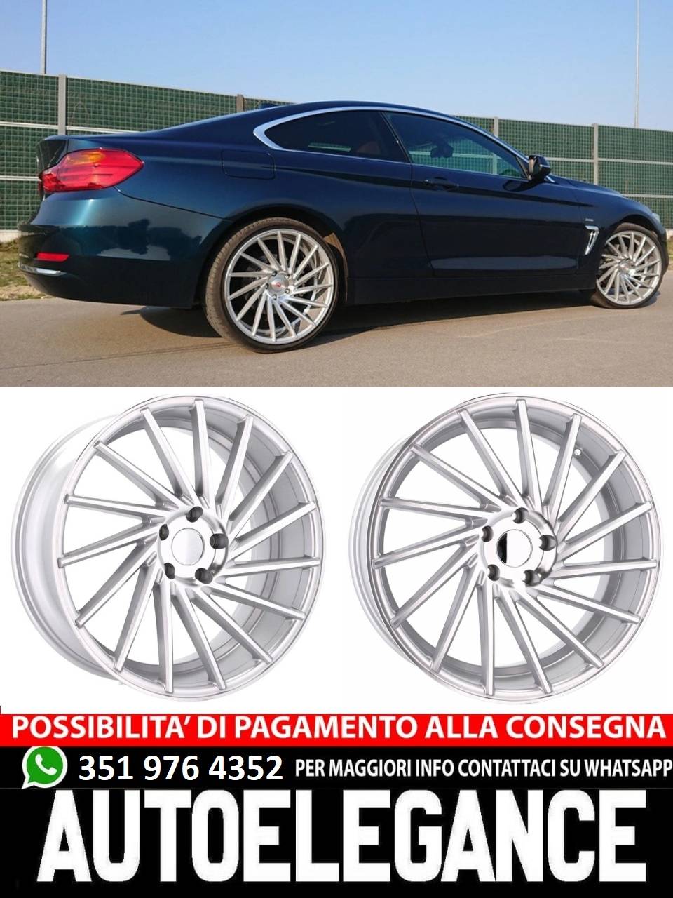 CERCHI CERCHIO IN LEGA 20" Adatto per VW BMW CADILLAC CHEVROLET HONDA LAND ROVER LEXUS MINI OPEL SAAB TESLA TOYOTA