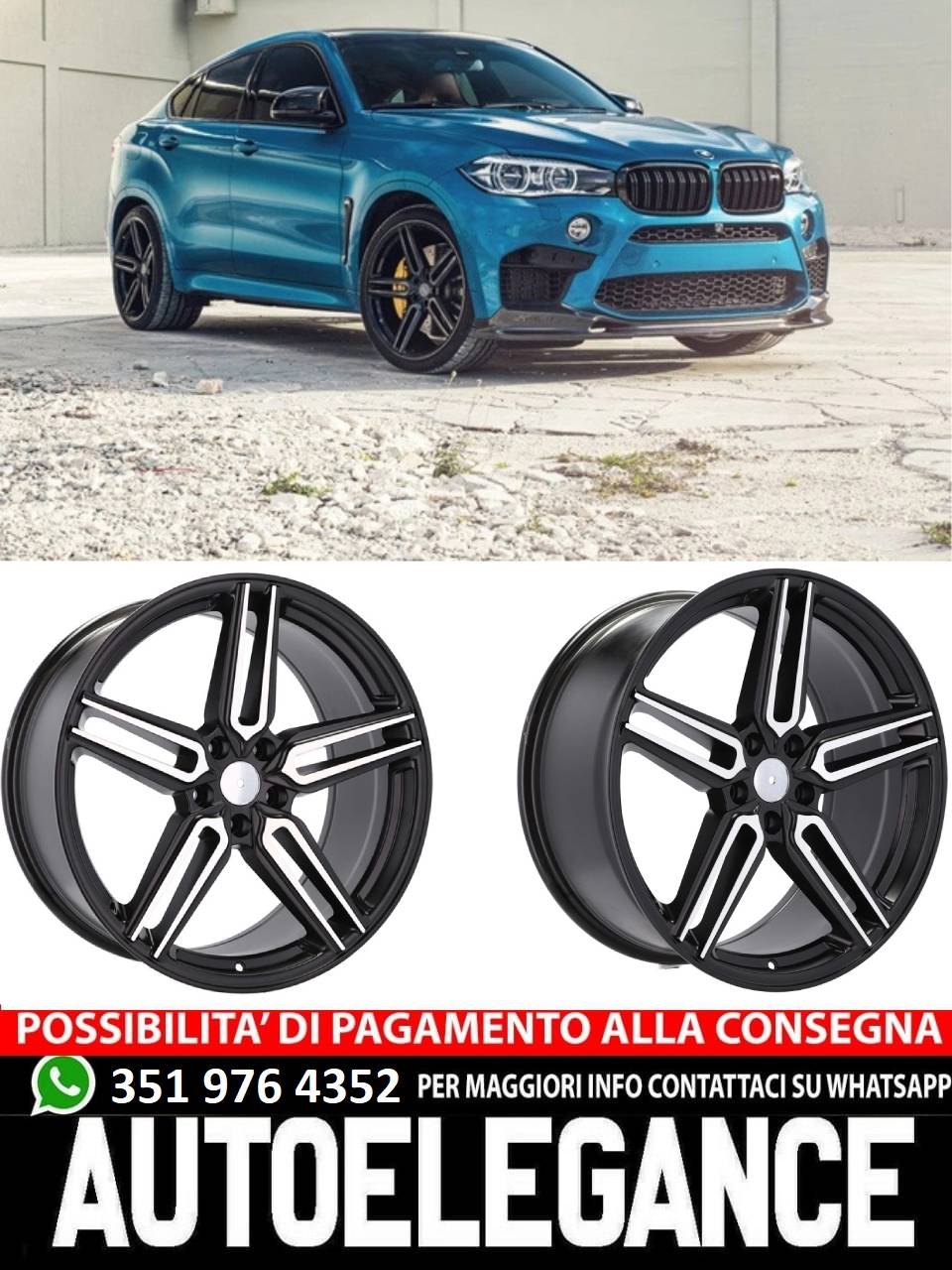 CERCHI CERCHIO IN LEGA 20" Adatto per VW BMW CADILLAC CHEVROLET HONDA LAND ROVER LEXUS MINI OPEL SAAB TESLA TOYOTA
