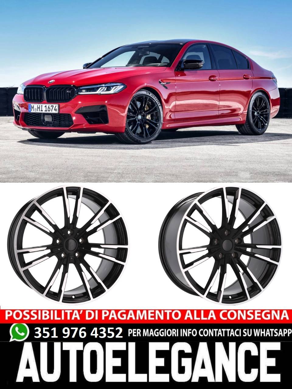 CERCHI CERCHIO IN LEGA 19" Adatto per VW BMW CADILLAC CHEVROLET HONDA LAND ROVER LEXUS MINI OPEL SAAB TESLA TOYOTA