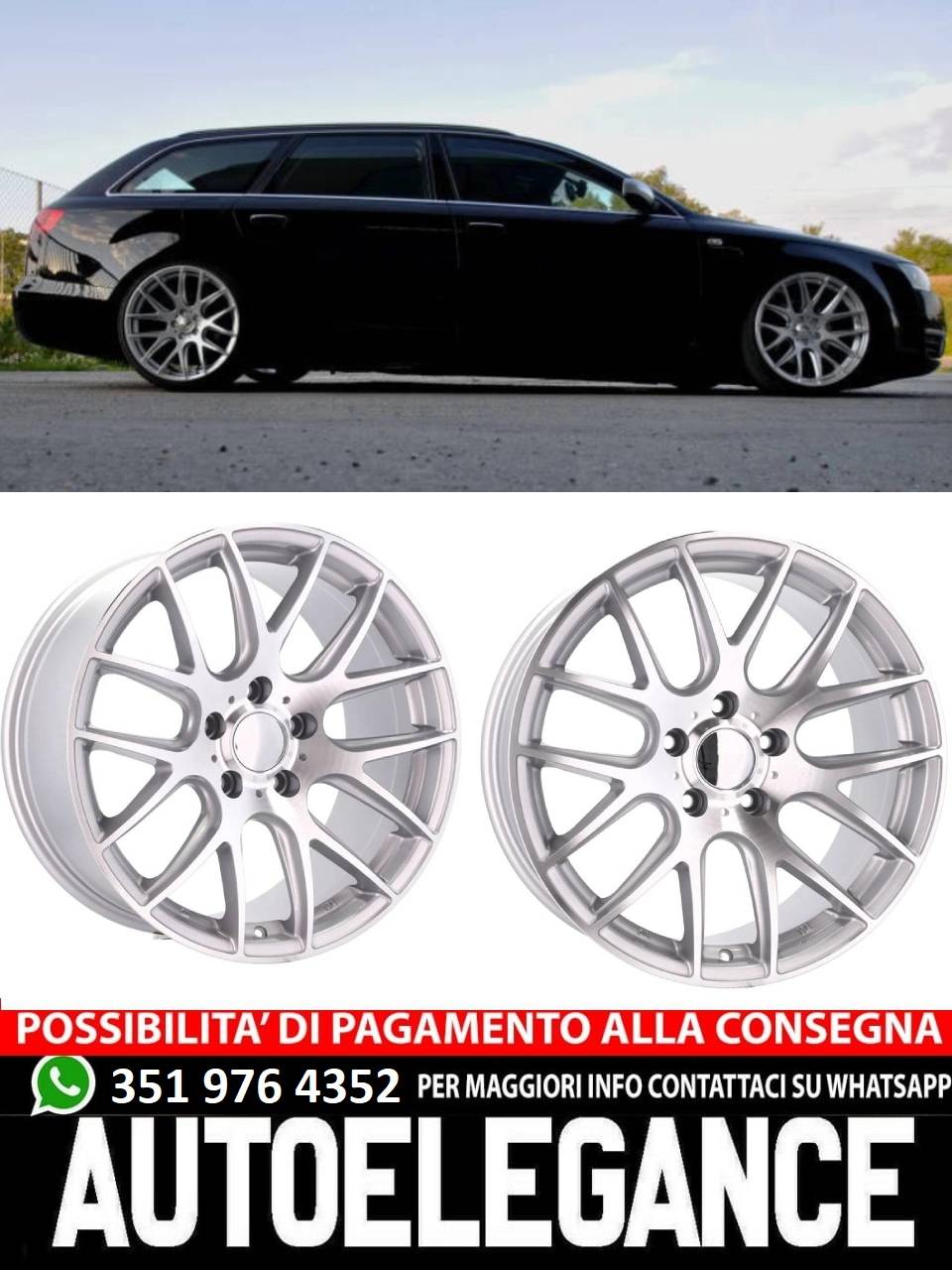 ALLOY WHEEL 18" Suitable for VW BMW CADILLAC CHEVROLET HONDA LAND ROVER LEXUS MINI OPEL SAAB
