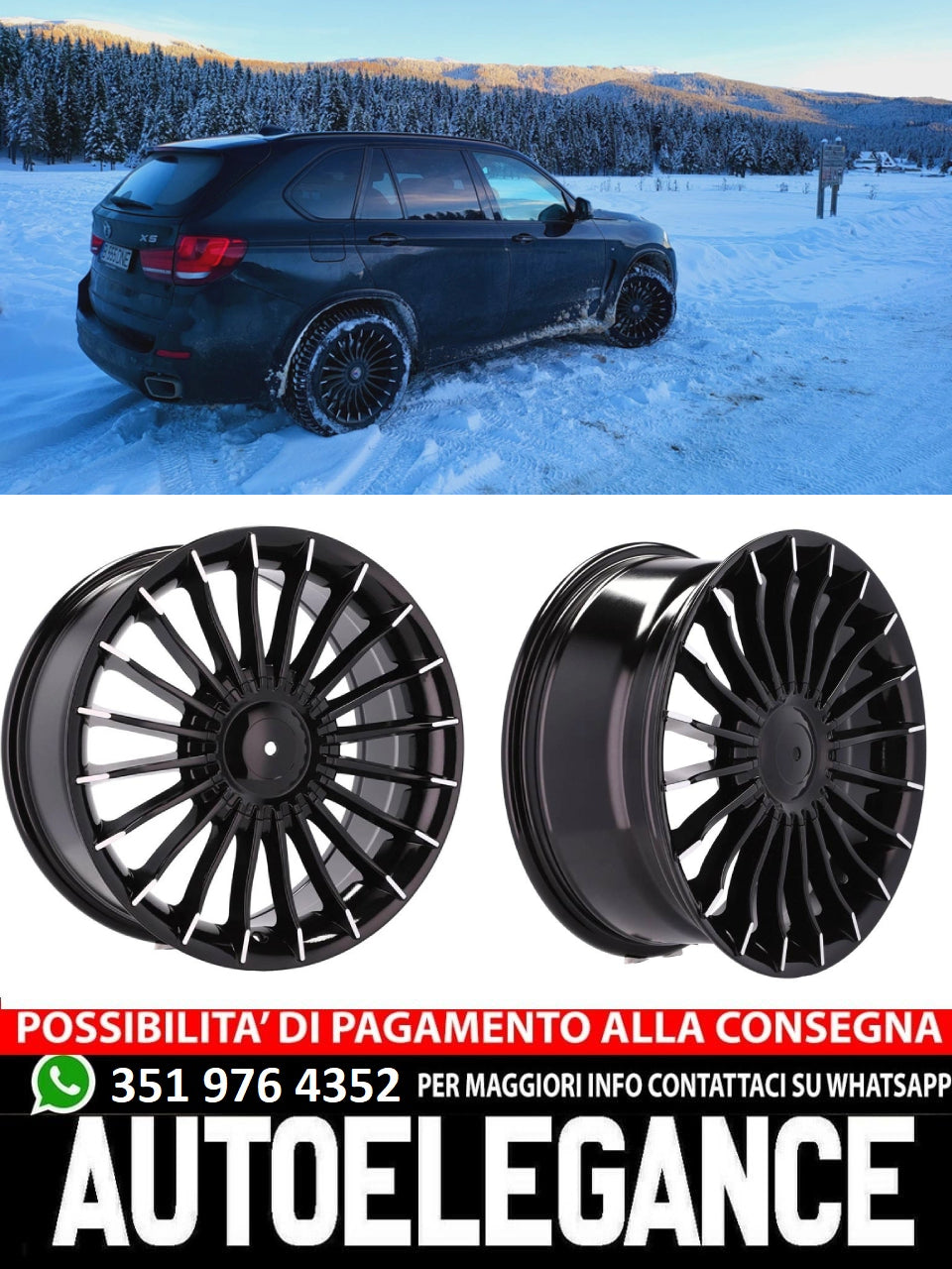 CERCHI CERCHIO IN LEGA 17" Adatto per VW BMW CADILLAC CHEVROLET HONDA